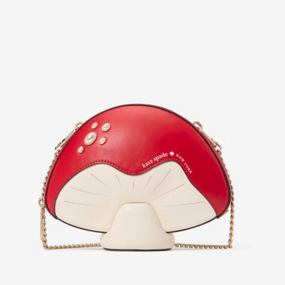 Kate Spade Take a Hike 3D Mushroom Crossbody Purse Chip N Dale - Limited Edition - Picture 3 of 8
